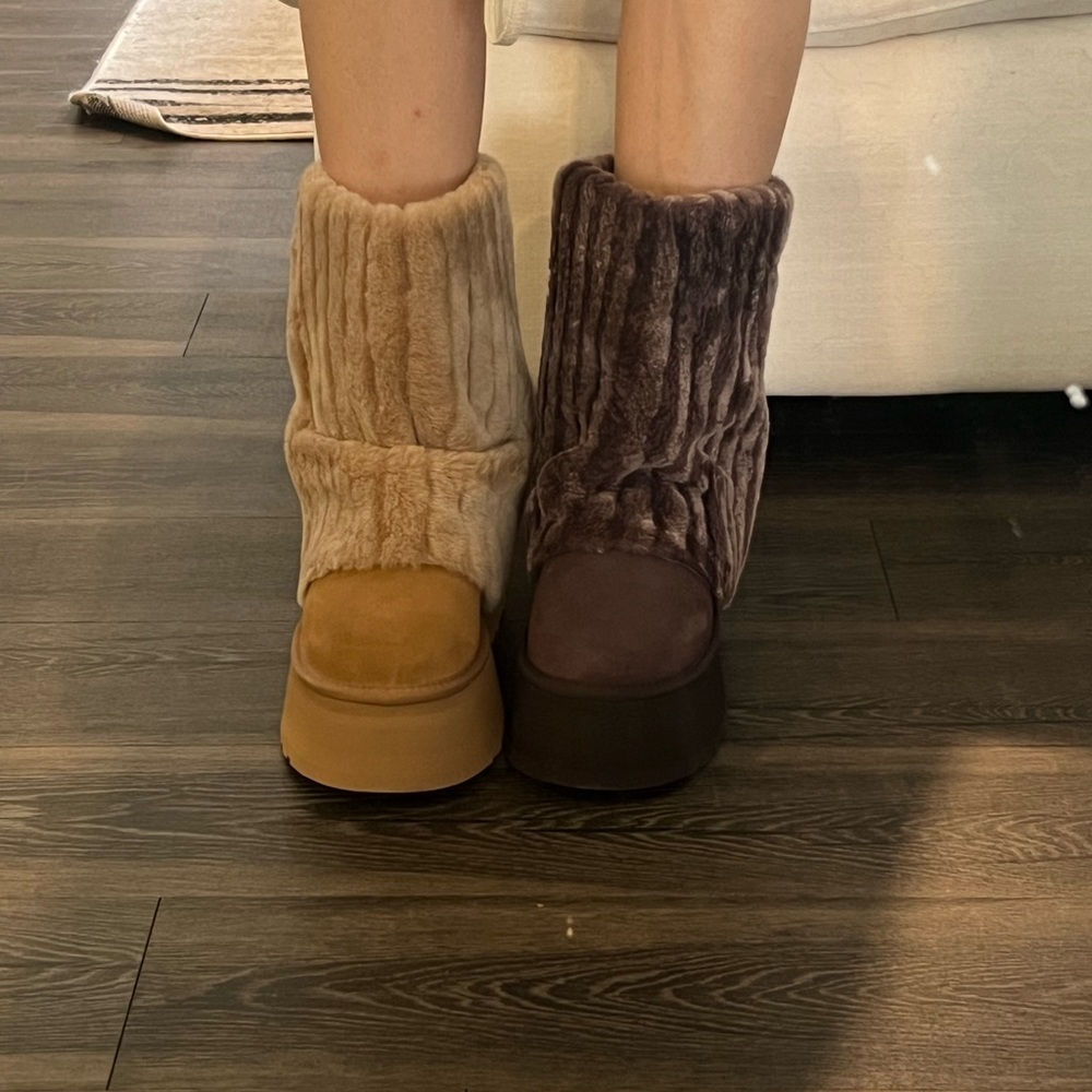 UGG Classic Short Sherpa Corduroy Platform Boot aka Churro UGGs 💗 - Picture 7 of 8
